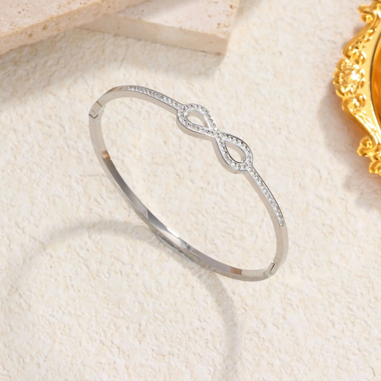 Infinity Grace Bangle Bracelet