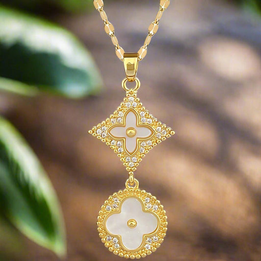 Ann-Viraa Golden Bloom Necklace