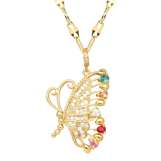 Ann-Viraa Whimsical Wings Necklace