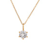 Ann-Viraa Round Diamond Necklace