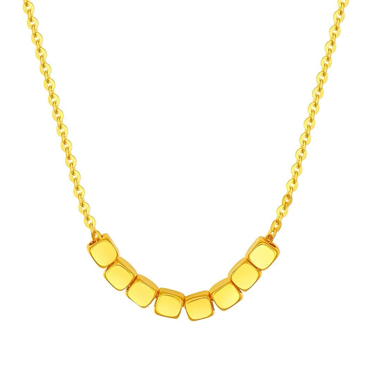 Ann-Viraa Cube Beaded Necklace