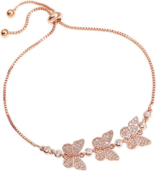 Ann-Viraa Butterfly  Trio Bracelet