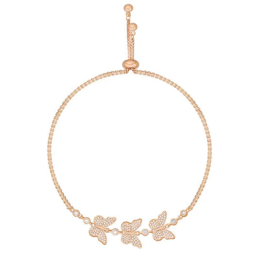 Ann-Viraa Butterfly  Trio Bracelet